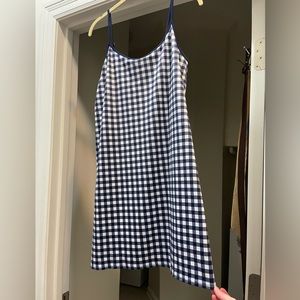 NWOT J. Crew Athletic Dress - Blue Gingham - Size L - Athleisure